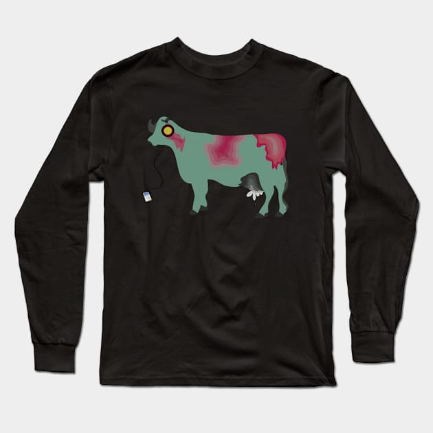 Cow Long Sleeve T-Shirt by ROCOCO DESIGNS